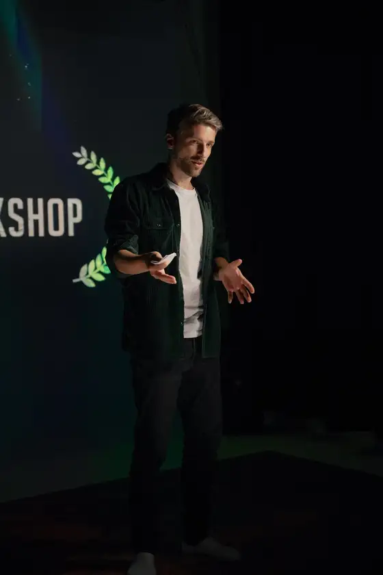 Anders Øvergaard som filmkursholder