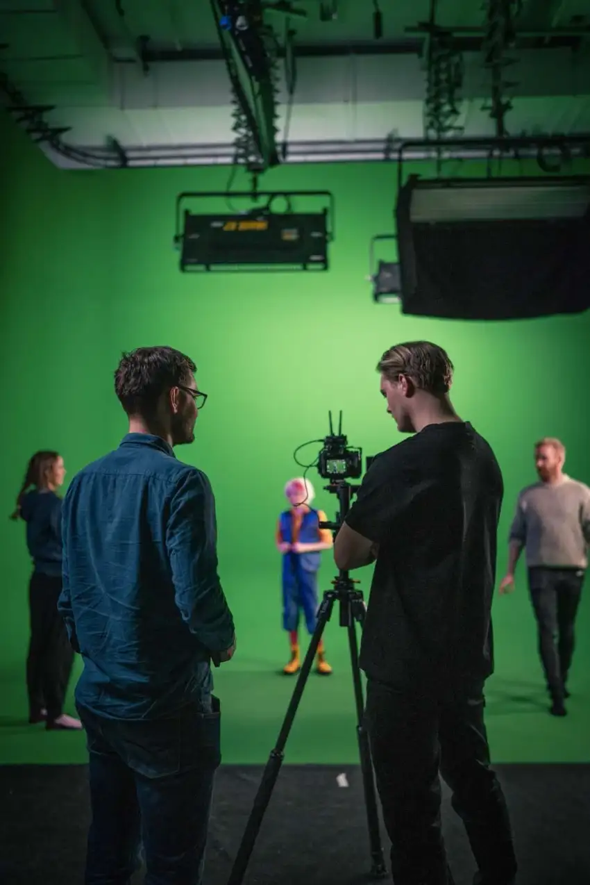 Greenscreen-studio hos VJUS i Oslo